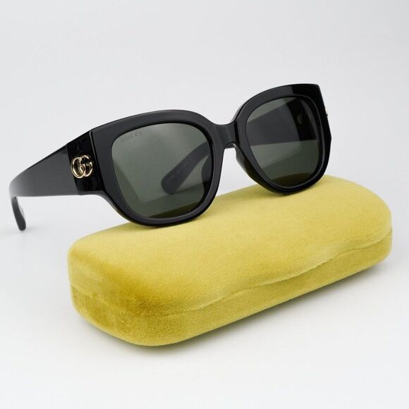 NEW Gucci GG1599SA 001 Black Grey Women Square Sunglasses GG 1599SA - Picture 2 of 15